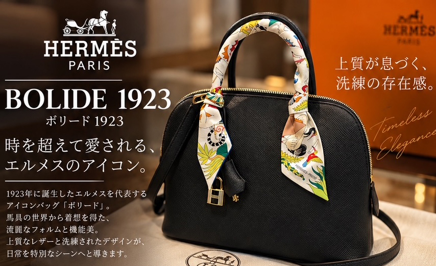 エルメス ボリード1923 時を超えて愛される、エルメスのアイコン。